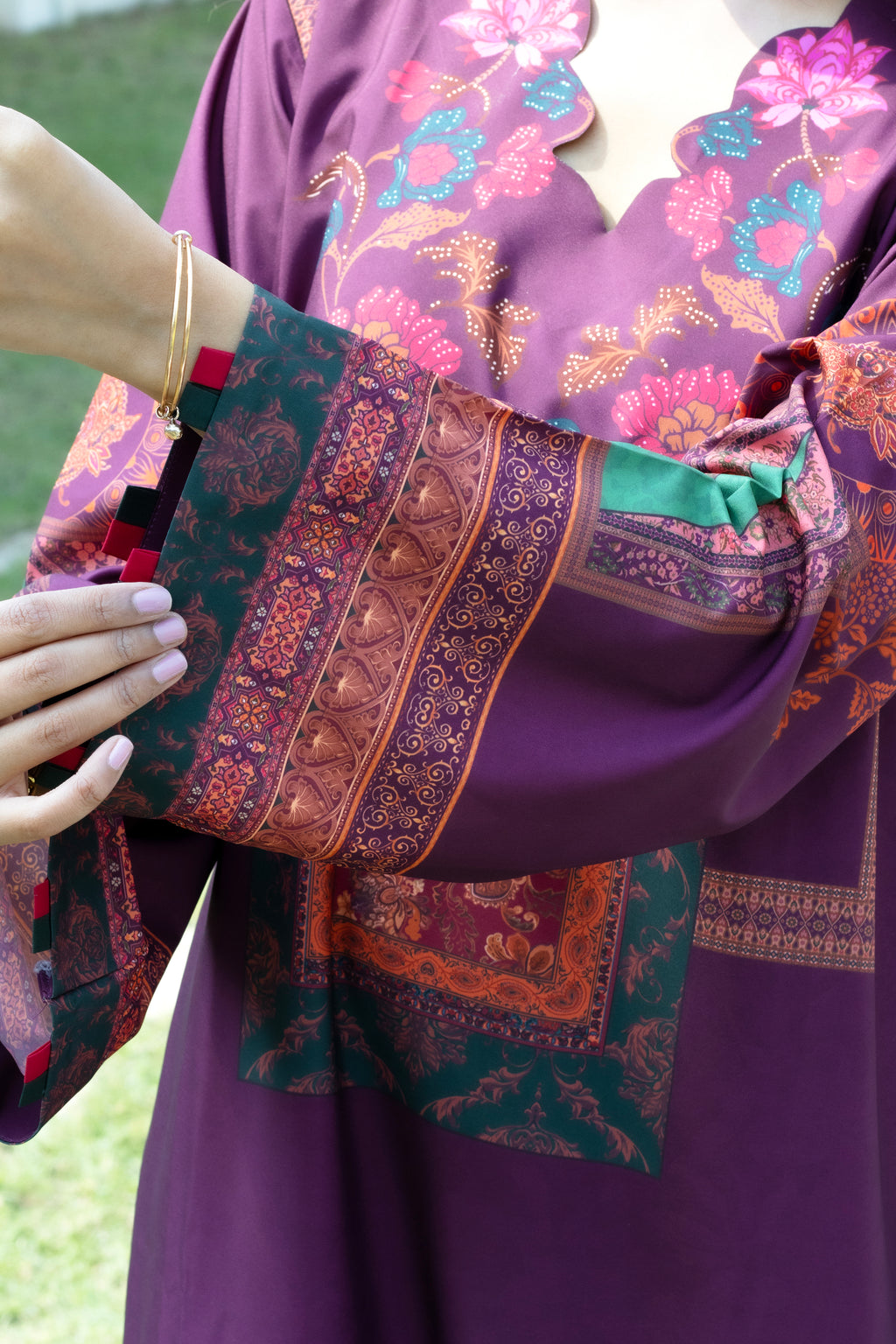 Regal Plum | 2 Piece Kaftan Set