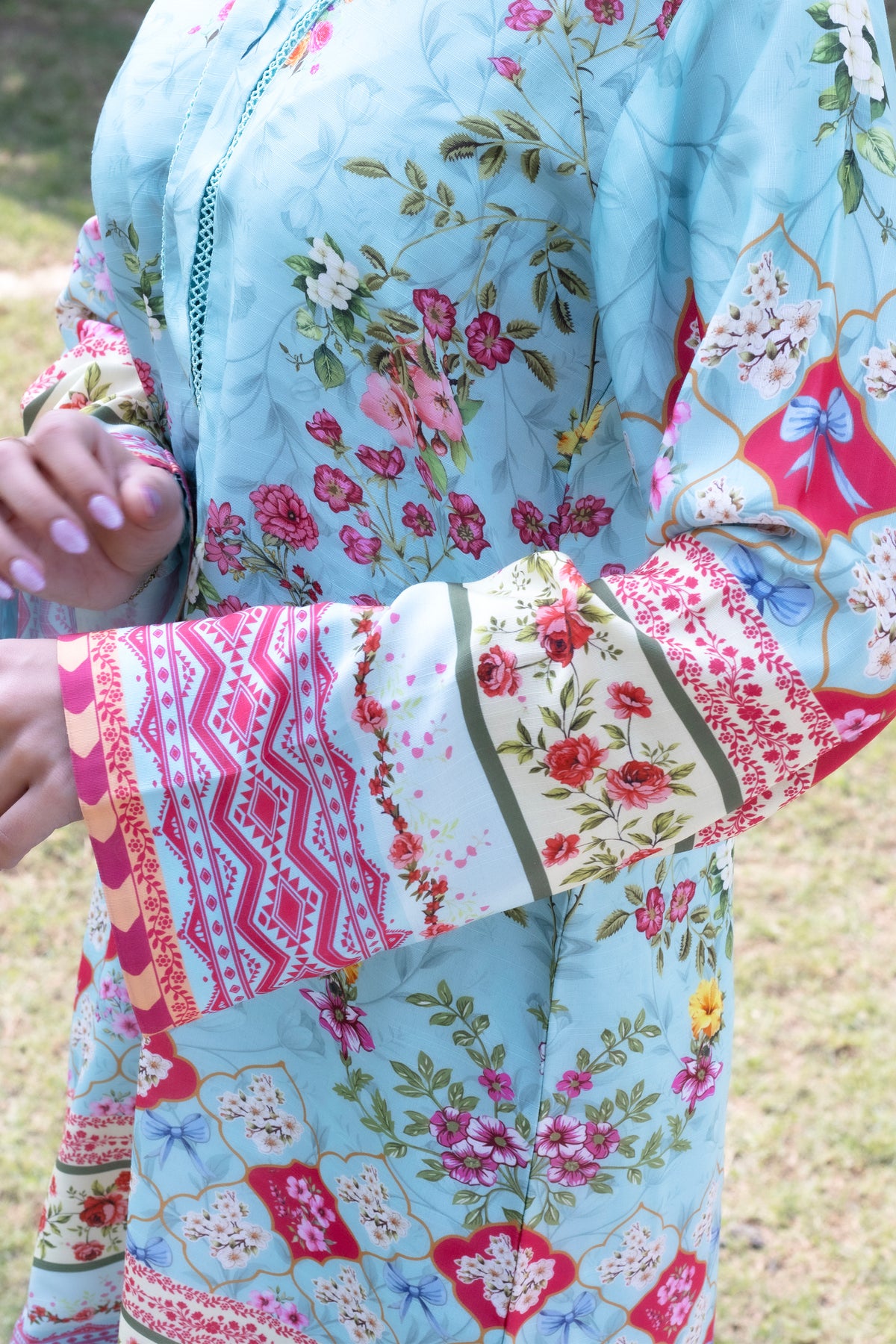 Floral Sky | 2 Piece Short Shirt Set