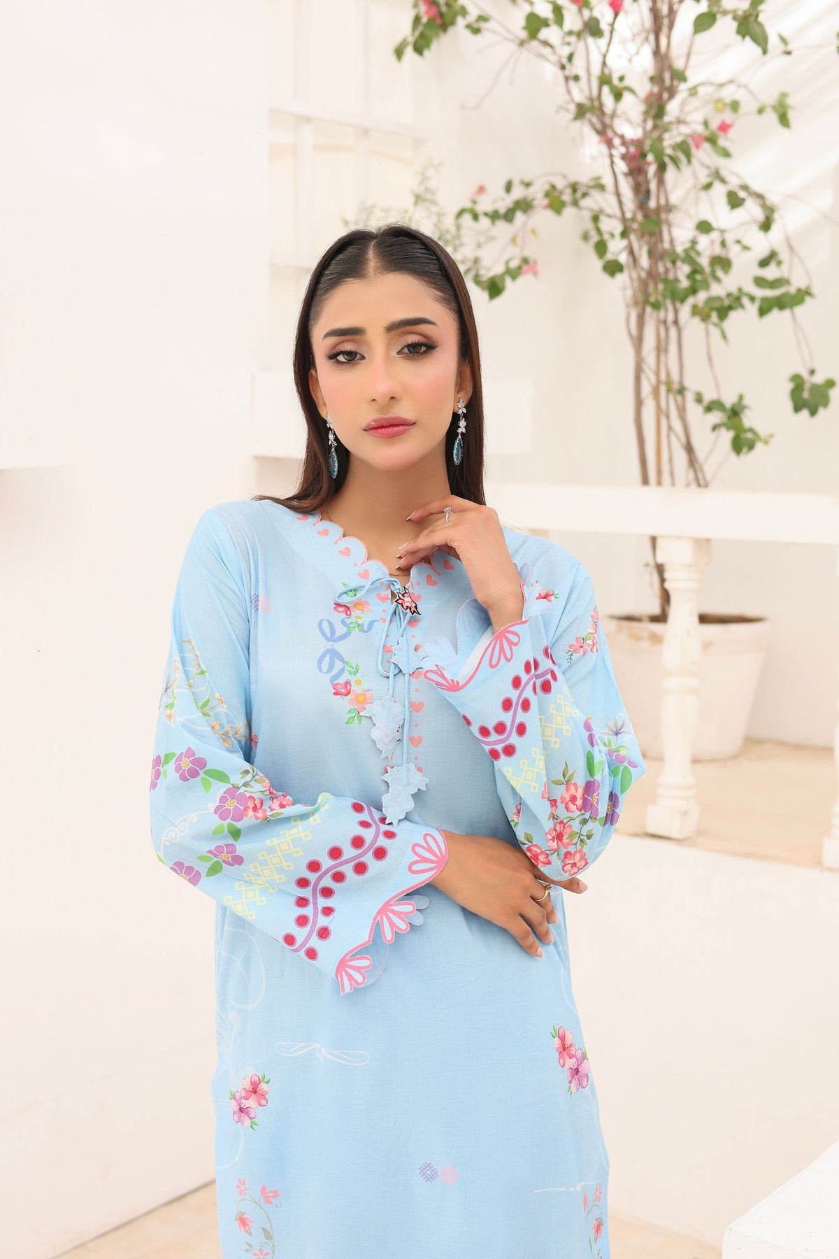 Sky Breeze | 2 Piece Long Shirt Set