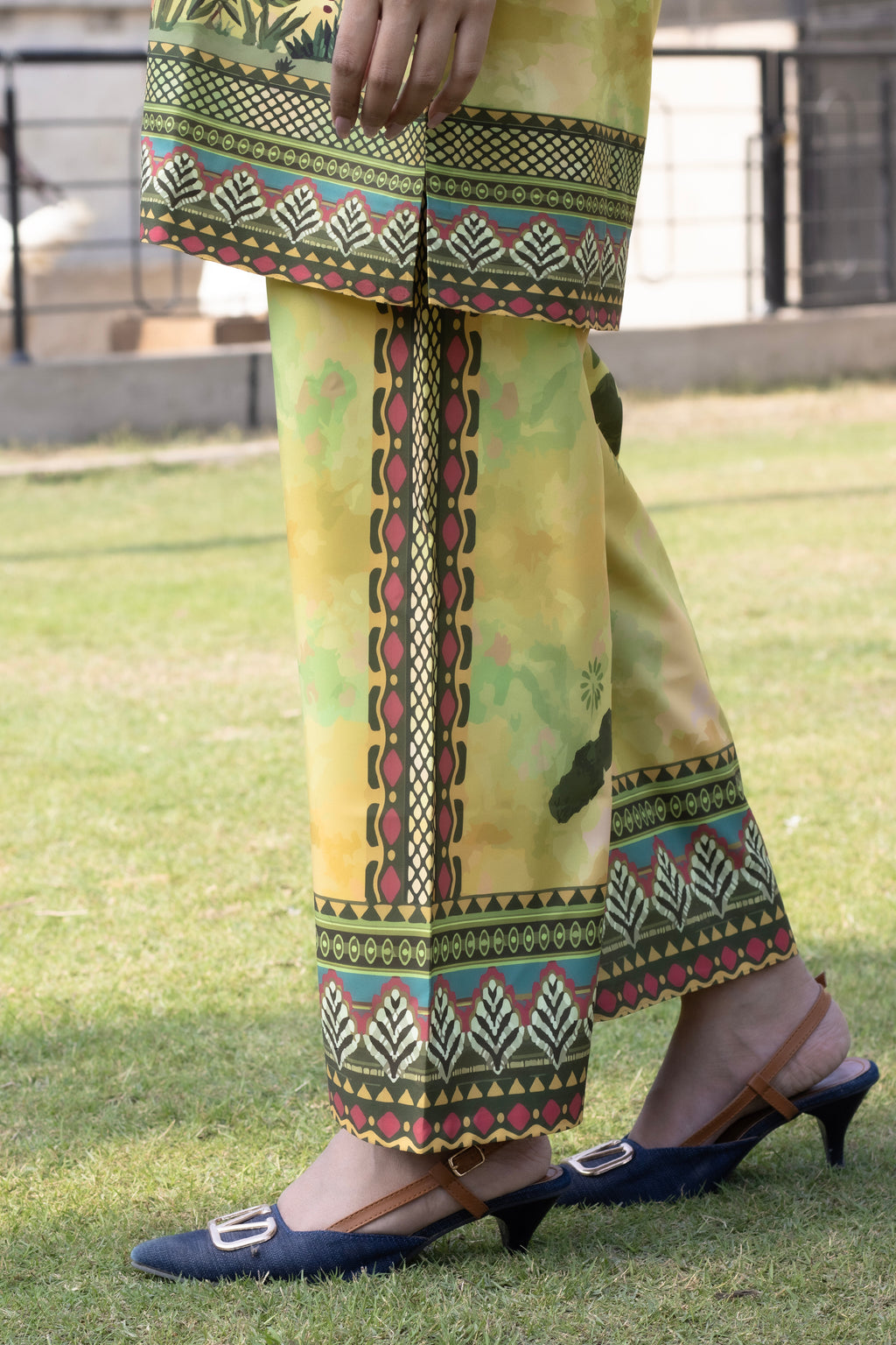 Yellow Autumn | 2 Piece Short Shirt Set