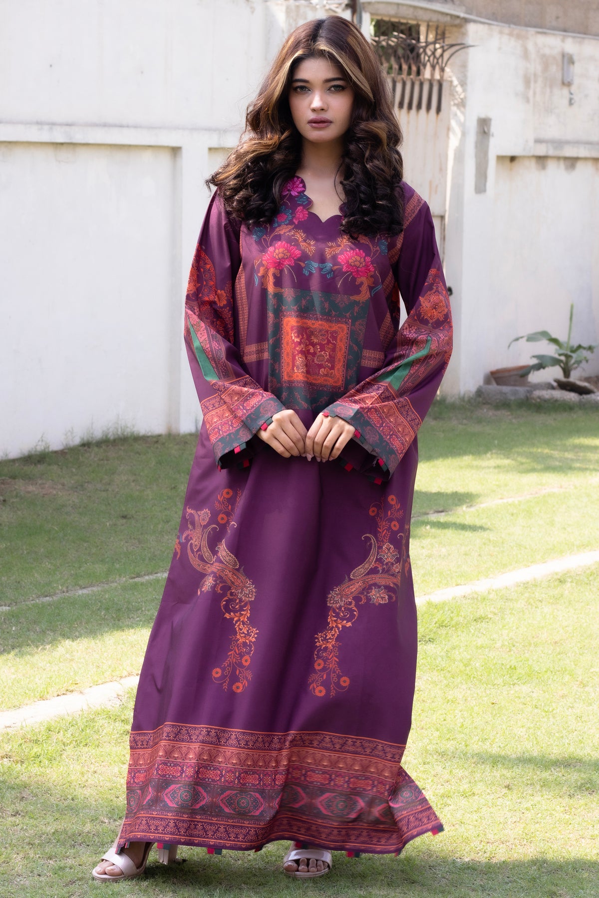 Regal Plum | 2 Piece Kaftan Set