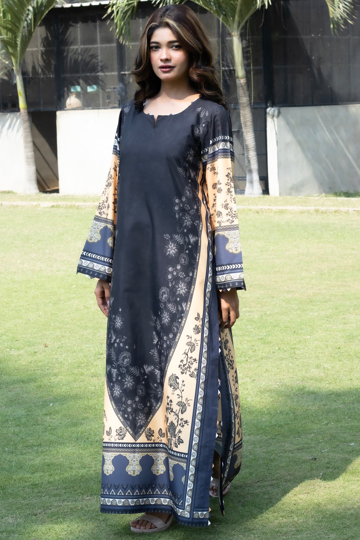 Mystic Ash | 2 Piece Kaftan Set