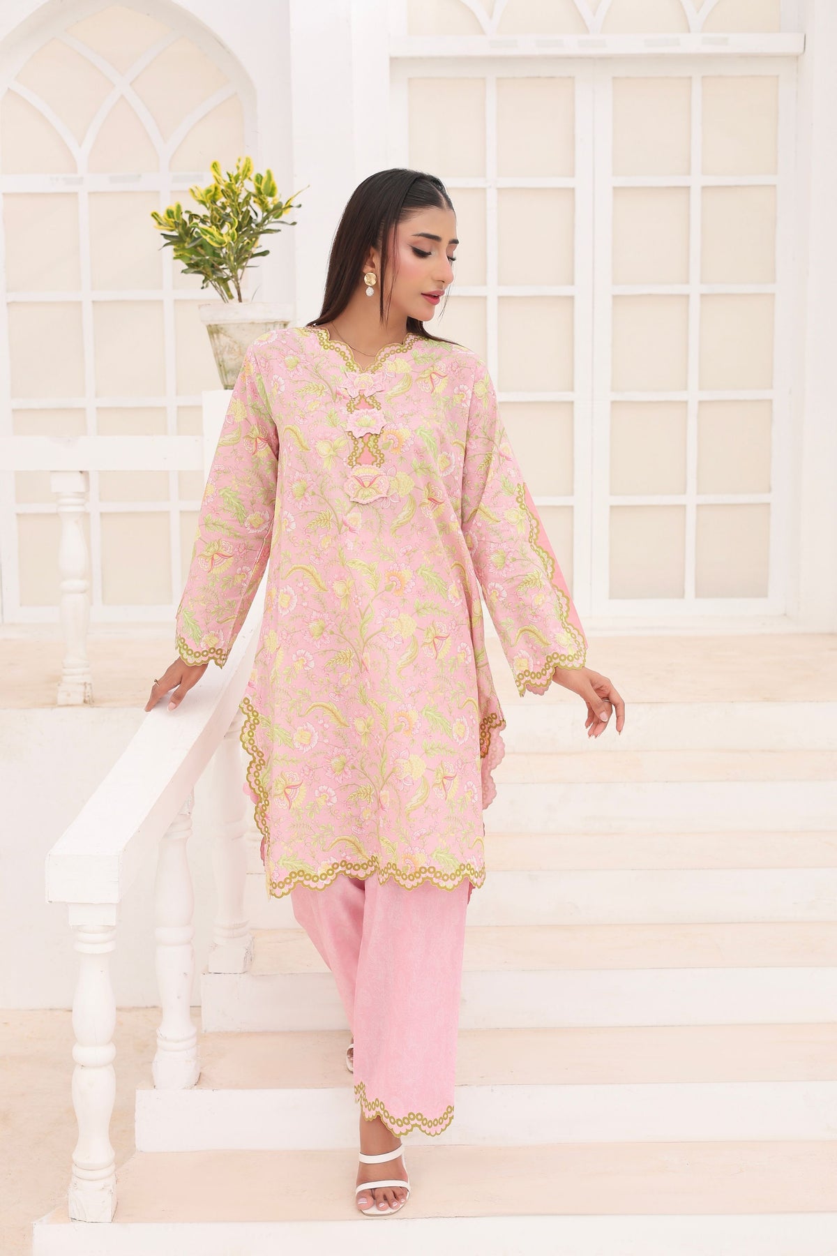 Rose Petal | 2 Piece Short Shirt Set
