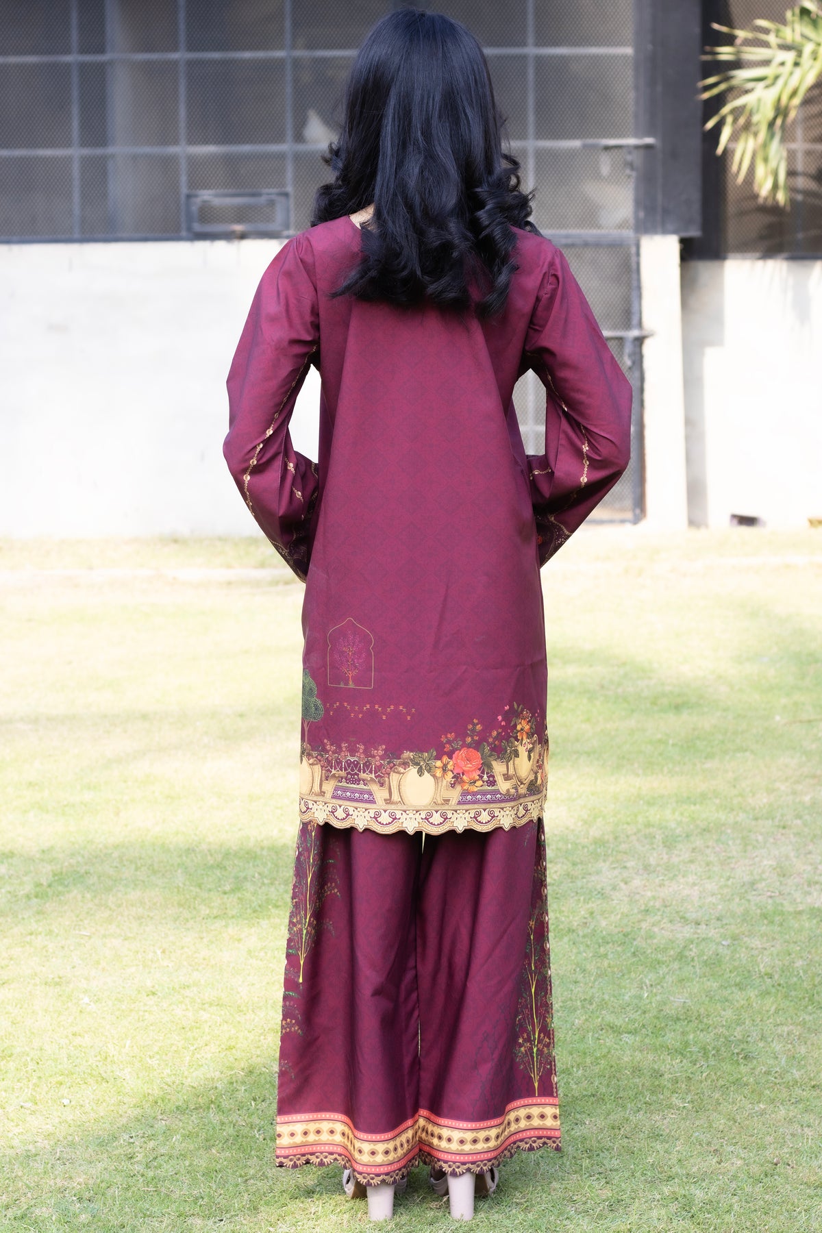 Crimson Red | 2 Piece Short Shirt Set