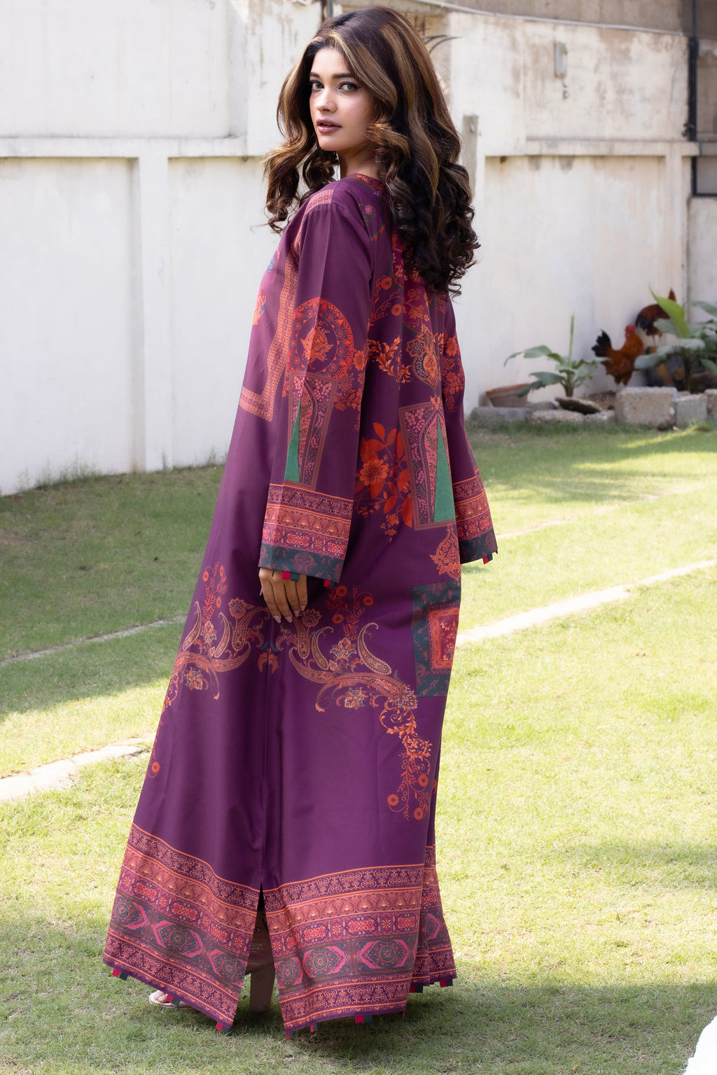 Regal Plum | 2 Piece Kaftan Set