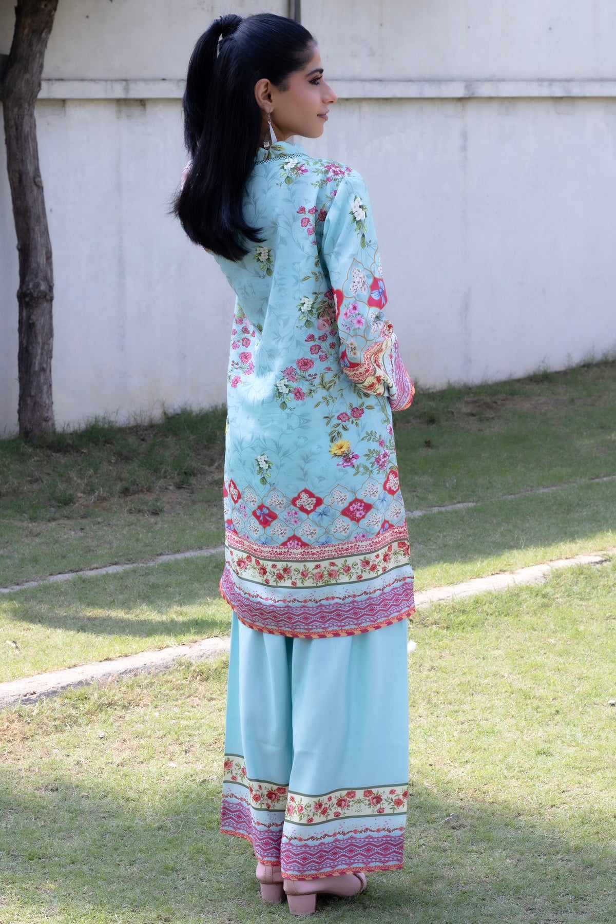 Floral Sky | 2 Piece Short Shirt Set