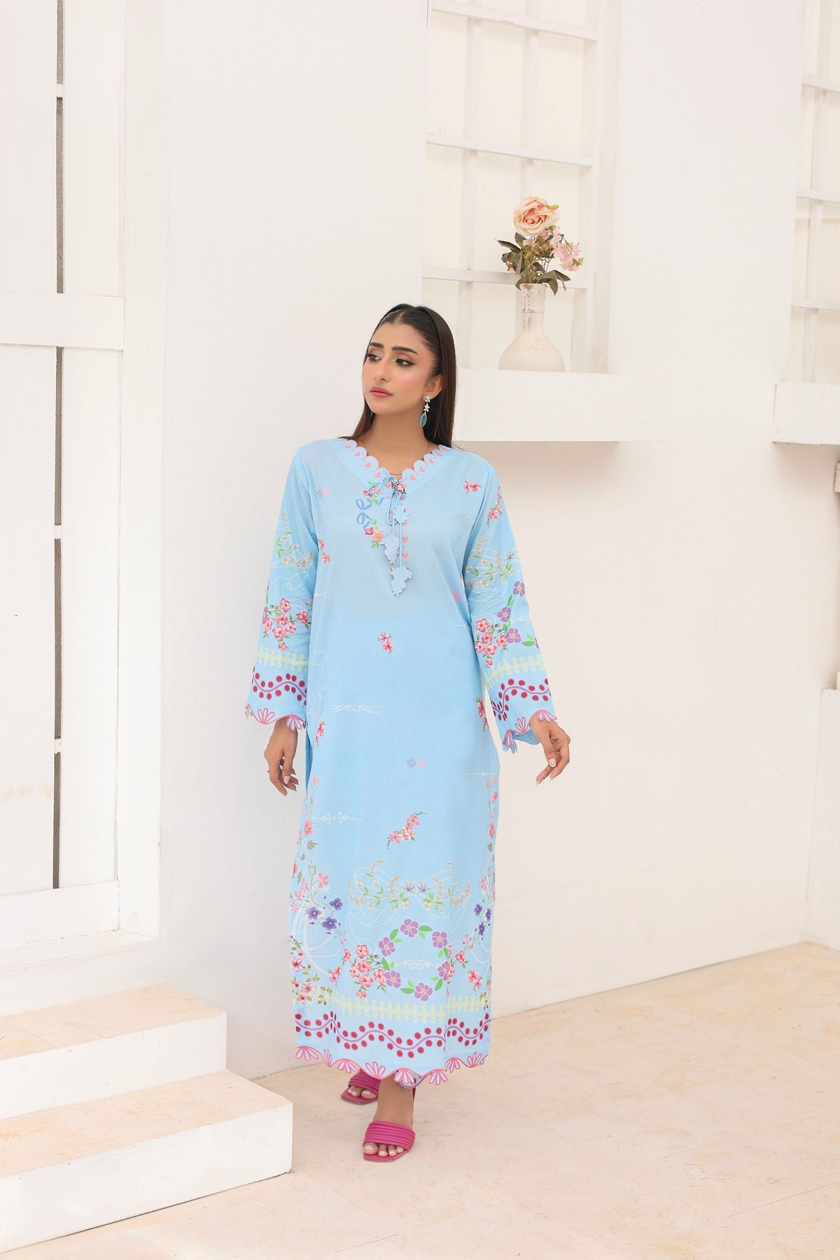 Sky Breeze | 2 Piece Long Shirt Set